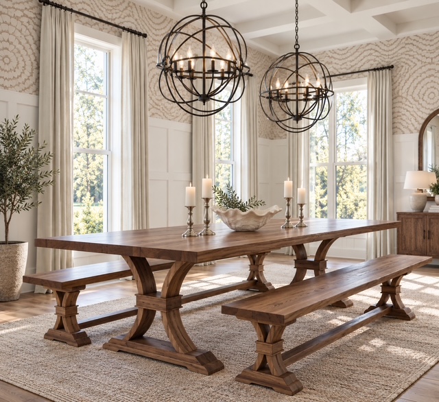 The Pedernales semi-custom dining table